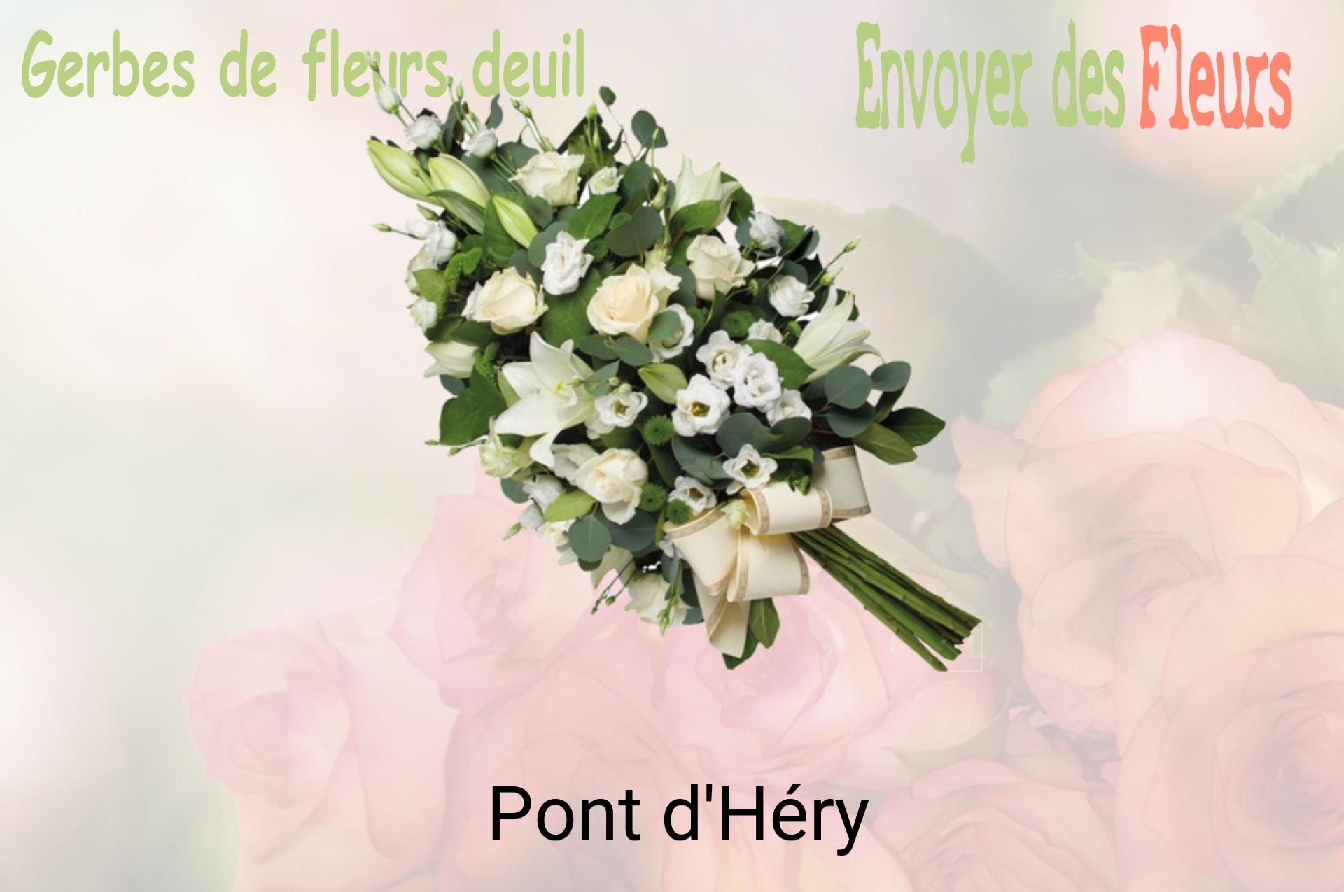 Gerbe de fleurs de deuil livrée à Pont-d'Héry